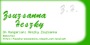 zsuzsanna heszky business card